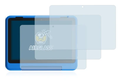 Abbildung des Geräts Amazon Fire HD 8 Kids Pro Edition 2021 (10. Gen.) mit einer Vielzahl des Displayschutzes.