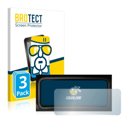 Vorderseite einer Produktverpackung mit dem Markenlogo BROTECT. Daneben ist das Gerät Hyundai Kona 2022 Tachoanzeige mit dem z