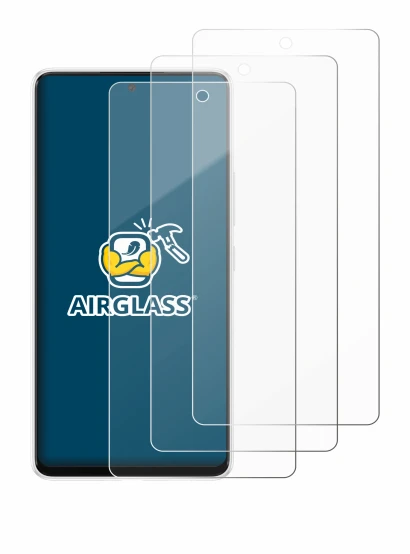 Abbildung des Geräts Samsung Galaxy A53 5G mit einer Vielzahl des Displayschutzes.
