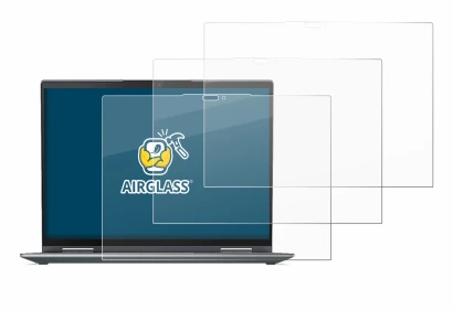Abbildung des Geräts Lenovo ThinkPad X1 Yoga Gen 7 mit einer Vielzahl des Displayschutzes.