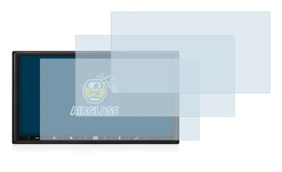 Abbildung des Geräts Alpine iLX-W690D mit einer Vielzahl des Displayschutzes.