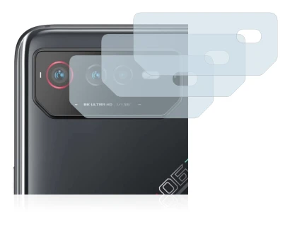 Abbildung des Geräts ASUS ROG Phone 6 (NUR Kameraschutz) mit einer Vielzahl des Displayschutzes.