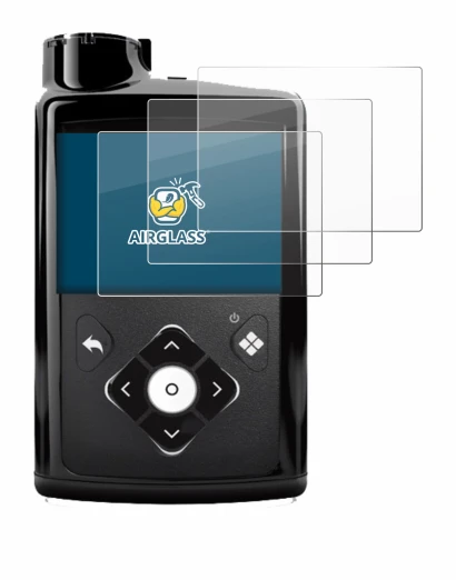 Abbildung des Geräts Medtronic Minimed 780G mit einer Vielzahl des Displayschutzes.
