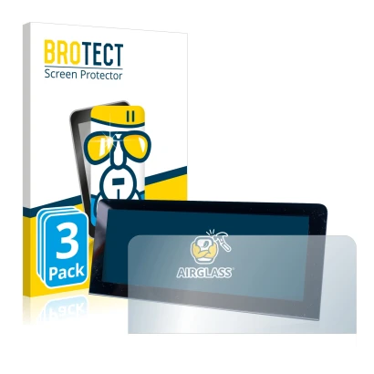 Vorderseite einer Produktverpackung mit dem Markenlogo BROTECT. Daneben ist das Gerät MG 4 mit dem zugehörigen Displayschutz a