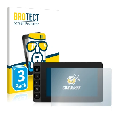 Vorderseite einer Produktverpackung mit dem Markenlogo BROTECT. Daneben ist das Gerät SmallHD Ultra 5 mit dem zugehörigen Disp