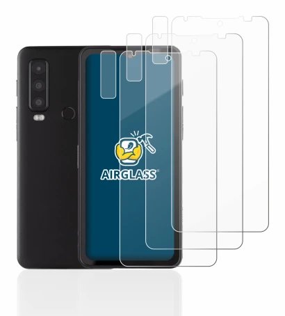 Abbildung des Geräts Caterpillar Cat S75 (Display+Kamera) mit einer Vielzahl des Displayschutzes.