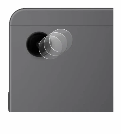 Abbildung des Geräts Samsung Galaxy Tab A9 LTE (NUR Kameraschutz) mit einer Vielzahl des Displayschutzes.