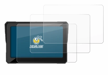 Abbildung des Geräts Carpuride W702 7" mit einer Vielzahl des Displayschutzes.