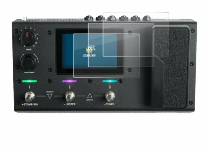 Abbildung des Geräts Headrush MX5 mit einer Vielzahl des Displayschutzes.