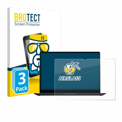 Vorderseite einer Produktverpackung mit dem Markenlogo BROTECT. Daneben ist das Gerät Samsung Galaxy Book4 Ultra 16