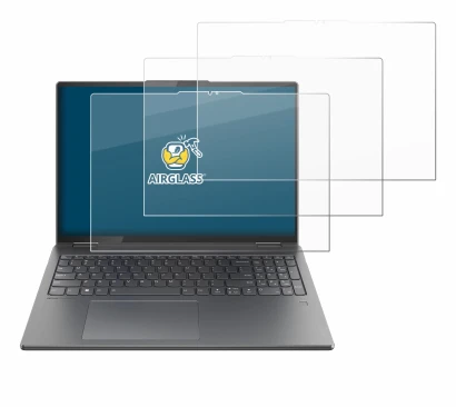 Abbildung des Geräts Lenovo Yoga 7i 2-in-1 Gen 9 16" mit einer Vielzahl des Displayschutzes.