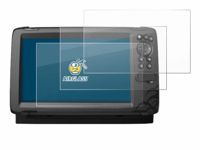 Abbildung des Geräts Lowrance HOOK Reveal 9 mit einer Vielzahl des Displayschutzes.