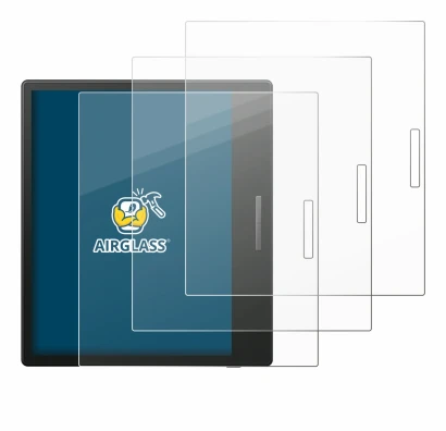 Abbildung des Geräts Boox Go Color 7 mit einer Vielzahl des Displayschutzes.