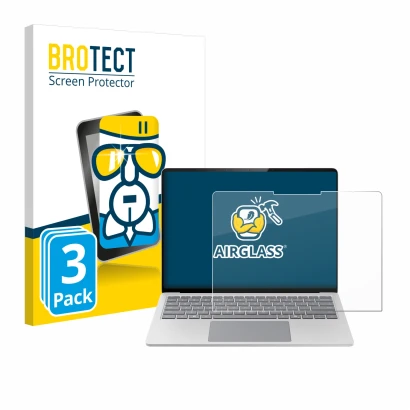 Vorderseite einer Produktverpackung mit dem Markenlogo BROTECT. Daneben ist das Gerät Microsoft Surface Laptop 7 15