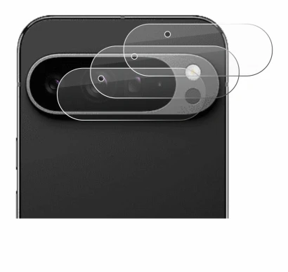 Abbildung des Geräts Google Pixel 9 Pro XL (NUR Kameraschutz) mit einer Vielzahl des Displayschutzes.