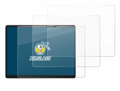 Abbildung des Geräts Microsoft Surface Pro 11 mit einer Vielzahl des Displayschutzes.