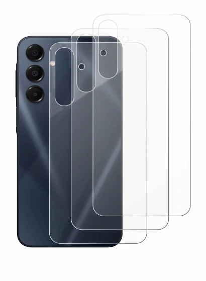 Abbildung des Geräts Samsung Galaxy A16 5G (Rückseite) mit einer Vielzahl des Displayschutzes.