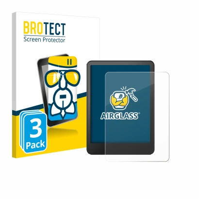 Vorderseite einer Produktverpackung mit dem Markenlogo BROTECT. Daneben ist das Gerät Amazon Kindle Colorsoft Signature Editio