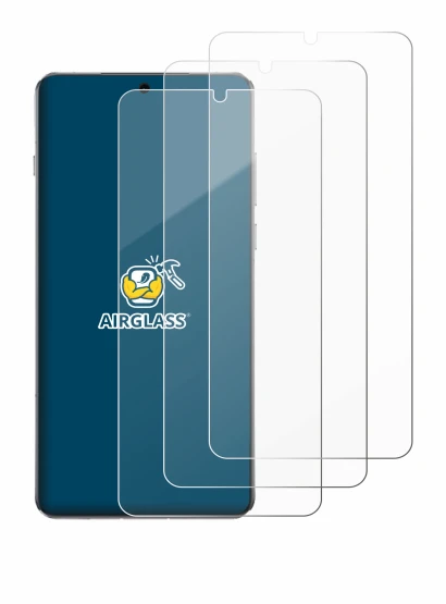 Abbildung des Geräts OnePlus 13 mit einer Vielzahl des Displayschutzes.