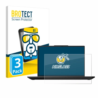 Vorderseite einer Produktverpackung mit dem Markenlogo BROTECT. Daneben ist das Gerät Lenovo ThinkPad P14s Gen 5 14.5" mit dem