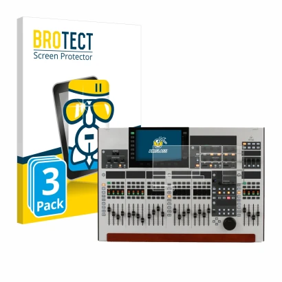 Vorderseite einer Produktverpackung mit dem Markenlogo BROTECT. Daneben ist das Gerät Behringer Wing (Set bestehend aus 11 Fol