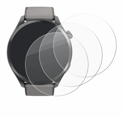 Abbildung des Geräts Hama Smartwatch 9000 mit einer Vielzahl des Displayschutzes.