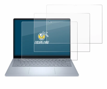 Abbildung des Geräts Dell 14 Plus 2-in-1 mit einer Vielzahl des Displayschutzes.