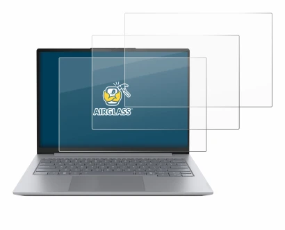 Abbildung des Geräts Lenovo ThinkBook 14 Gen 8 mit einer Vielzahl des Displayschutzes.