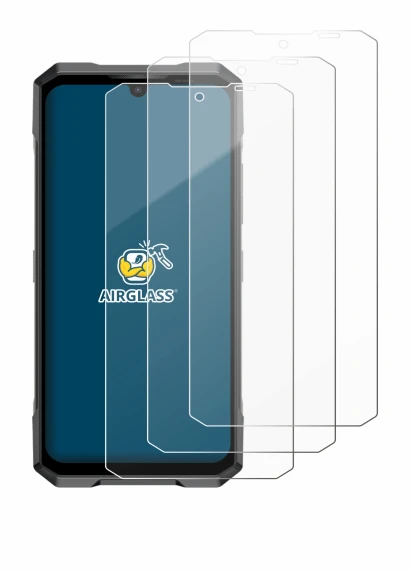 Abbildung des Geräts Doogee Blade GT Play mit einer Vielzahl des Displayschutzes.