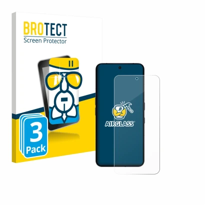 Vorderseite einer Produktverpackung mit dem Markenlogo BROTECT. Daneben ist das Gerät Nothing Phone (3) mit dem zugehörigen Di