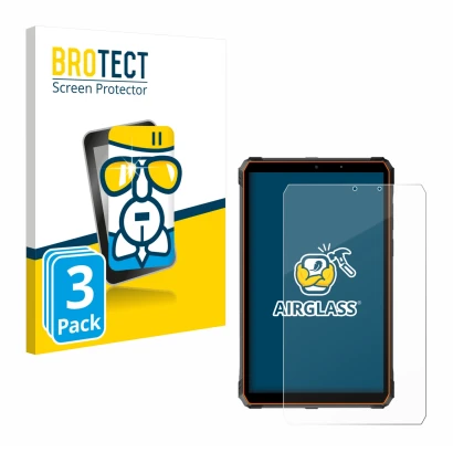 Vorderseite einer Produktverpackung mit dem Markenlogo BROTECT. Daneben ist das Gerät Blackview Active 5 mit dem zugehörigen D