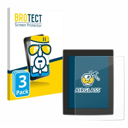 Vorderseite einer Produktverpackung mit dem Markenlogo BROTECT. Daneben ist das Gerät Volvo XC90 11.2" mit dem zugehörigen Dis