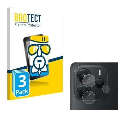 Vorderseite einer Produktverpackung mit dem Markenlogo BROTECT. Daneben ist das Gerät Xiaomi Redmi Note 14 4G (NUR Kameraschut