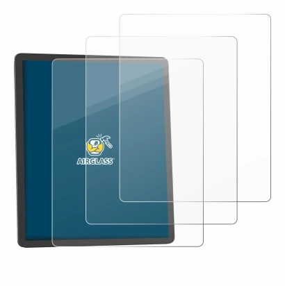 Abbildung des Geräts Amazon Kindle Scribe 2025 mit einer Vielzahl des Displayschutzes.