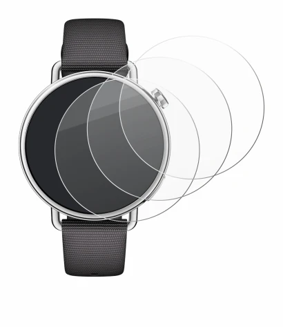 Abbildung des Geräts Xiaomi Watch S4 (41 mm) mit einer Vielzahl des Displayschutzes.