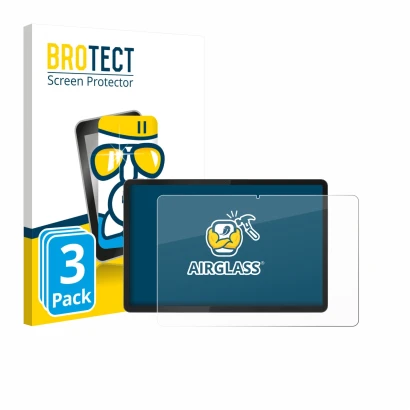 Vorderseite einer Produktverpackung mit dem Markenlogo BROTECT. Daneben ist das Gerät Lenovo Idea Tab Plus 12.1