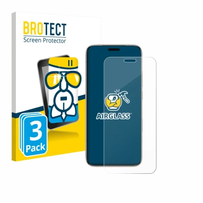 Vorderseite einer Produktverpackung mit dem Markenlogo BROTECT. Daneben ist das Gerät Honor Magic 8 Pro mit dem zugehörigen Di