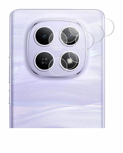 Abbildung des Geräts Xiaomi Redmi Note 15 (NUR Kamera) mit einer Vielzahl des Displayschutzes.