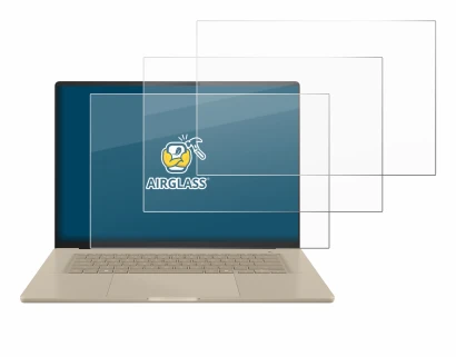 Abbildung des Geräts ASUS ZenBook A16 UX3607 mit einer Vielzahl des Displayschutzes.