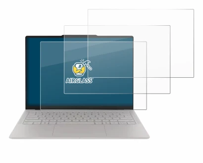 Abbildung des Geräts Lenovo Yoga Slim 7i Ultra Gen 11 Aura Edition 14" mit einer Vielzahl des Displayschutzes.