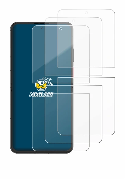 Abbildung des Geräts Nubia Flip 2 mit einer Vielzahl des Displayschutzes.