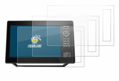 Abbildung des Geräts Humminbird Xplore 9 mit einer Vielzahl des Displayschutzes.