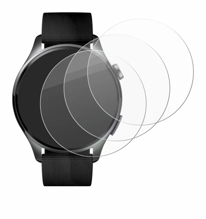 Abbildung des Geräts Xiaomi Watch 5 (47 mm) mit einer Vielzahl des Displayschutzes.