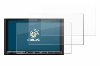 Abbildung des Geräts Kenwood DNX9190DABS mit einer Vielzahl des Displayschutzes.