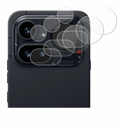 Abbildung des Geräts Nothing Phone (4a) Pro (NUR Kameraschutz) mit einer Vielzahl des Displayschutzes.