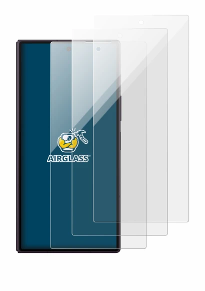 Abbildung des Geräts Samsung Galaxy Z Fold 8 Ultra mit einer Vielzahl des Displayschutzes.
