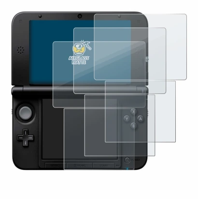 Abbildung des Geräts Nintendo 3DS XL SPM7800 mit einer Vielzahl des Displayschutzes.