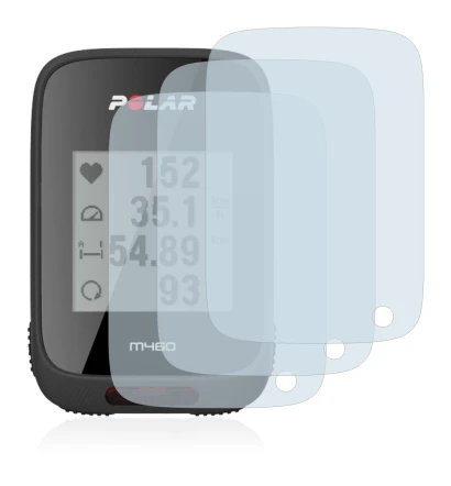 Abbildung des Geräts Polar M460 mit einer Vielzahl des Displayschutzes.