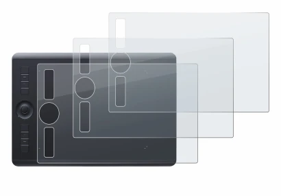 Abbildung des Geräts Wacom Intuos Pro M (2017) mit einer Vielzahl des Displayschutzes.
