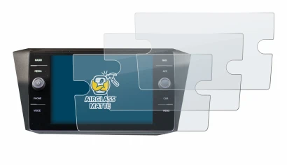 Abbildung des Geräts Volkswagen Tiguan Discover Media 8" 2017-2019 mit einer Vielzahl des Displayschutzes.